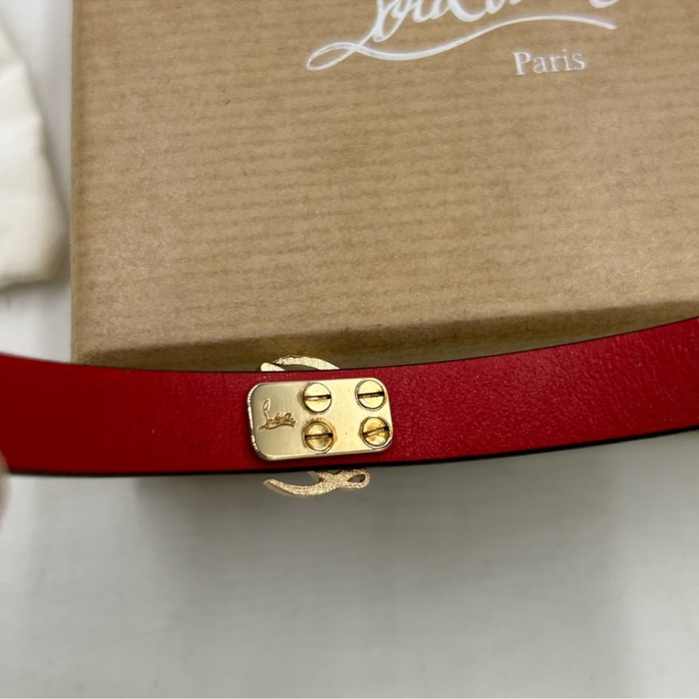 Women’s Christian Louboutin CL logo bracelet made in Italy NWT - Picture 11 of 11